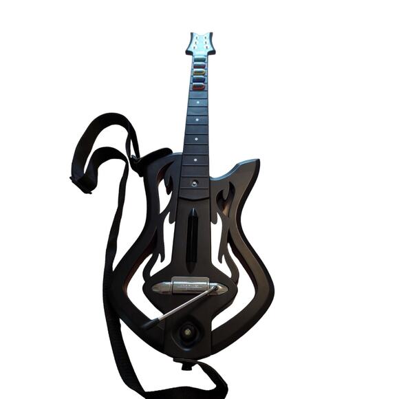 XBOX 360 Guitar Hero Warriors Of Rock Controller W/Strap NO DONGLE UNTESTED. - Picture 1 of 7